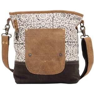 2628 Pivot Print Floral Purses - Over the Shoulder Bag, Leather and Canvas